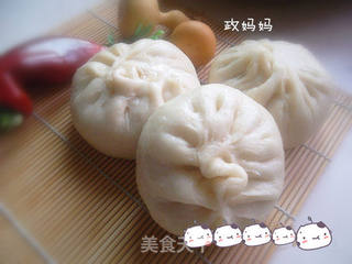 白萝卜肉包子的做法步骤:11