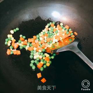 瘦身版烤鱼柳咖喱炒饭的做法步骤：5