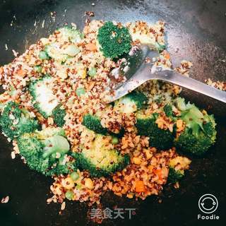 瘦身版烤鱼柳咖喱炒饭的做法步骤:6