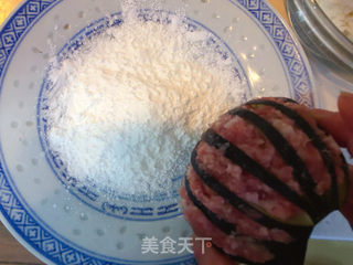 灯笼茄子(炸)的做法步骤:4