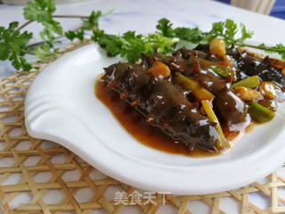 葱烧海参的做法步骤:6