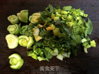 青菜芋艿羹的做法步骤:2
