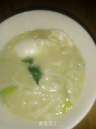 鸡蛋青菜豆粑的做法步骤:8