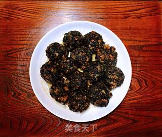 梅菜干肉丸的做法步骤:6