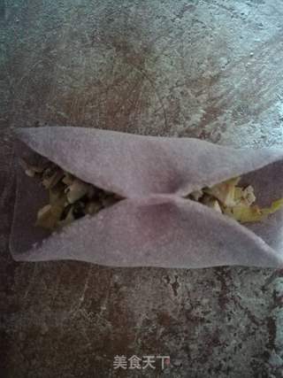 紫色花包的做法步骤:5