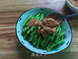 花生酱拌豇豆的做法步骤:7