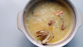 大闸蟹蛤蜊粥的做法步骤:8