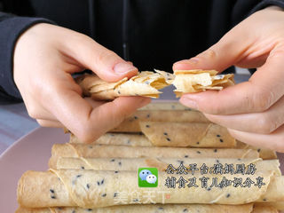 香脆芝麻蛋卷 超酥脆的做法步骤:12