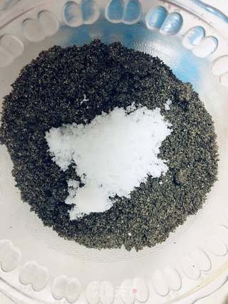 黑芝麻馅的做法步骤:4