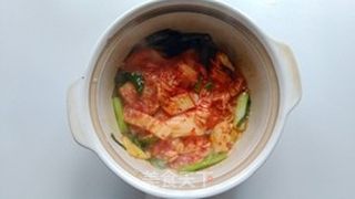 韩式泡菜海鲜汤的做法步骤:6