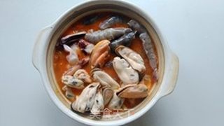 韩式泡菜海鲜汤的做法步骤:8