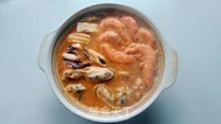 韩式泡菜海鲜汤的做法步骤:9
