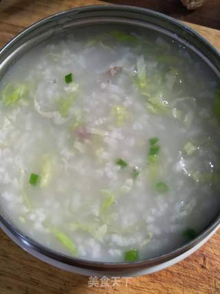 白菜瘦肉粥的做法步骤：9