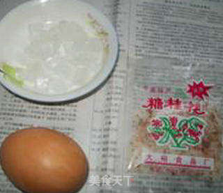 桂花酒酿蛋花羹的做法步骤：2