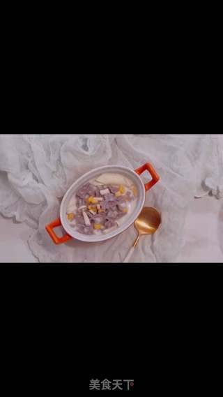 芝士鲜奶面 辅食1周以上的做法步骤:4
