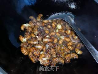 #特色美食#油炸知了猴的做法步骤:3