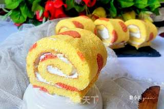 奶油瑞士蛋糕卷的做法步骤:25