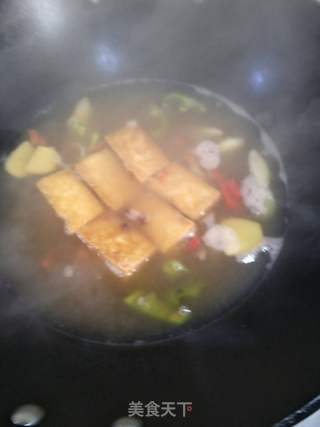 金汤豆腐酿的做法步骤:11