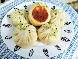 杏鲍菇水煎包的做法步骤:10
