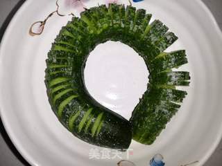浇汁蓑衣黄瓜的做法步骤:7