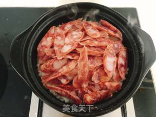 腊味煲仔饭的做法步骤：5