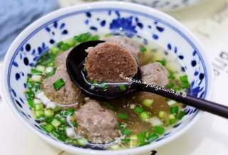 自制牛肉丸的做法步骤:16
