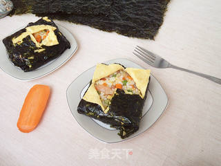 海苔蛋包饭的做法步骤:16