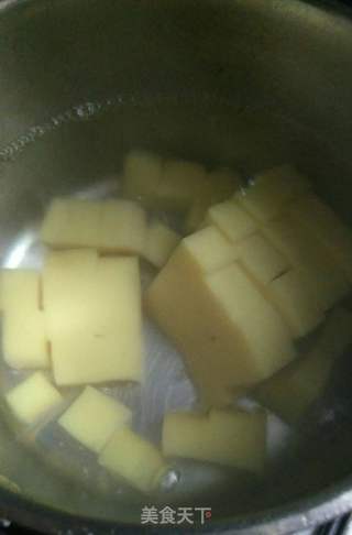 排骨汤米豆腐的做法步骤:4