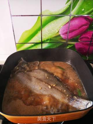 红烧蝶魚的做法步骤:5