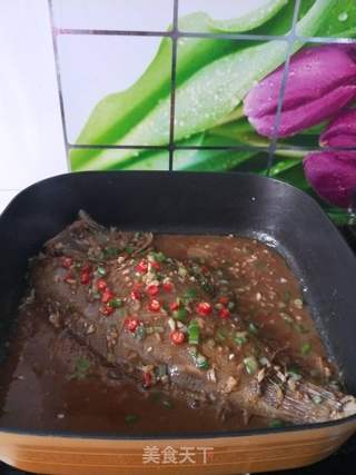 红烧蝶魚的做法步骤:6