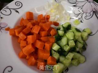 鹅肝酱炒饭的做法步骤:4
