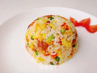 鹅肝酱炒饭的做法步骤:9