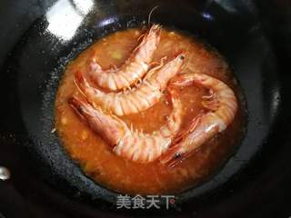 茄汁竹节虾的做法步骤:5
