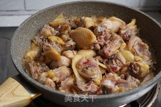 鲍鱼焖鸡的做法步骤:9
