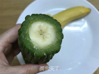 苦瓜酿香蕉的做法步骤:6