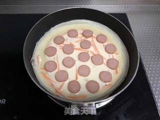 火腿蛋饼的做法步骤:8