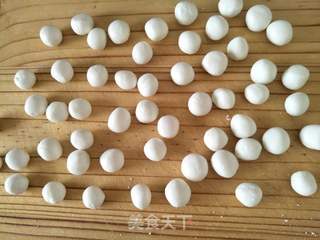 酒酿果脯圆子的做法步骤:4