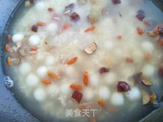 酒酿果脯圆子的做法步骤:7