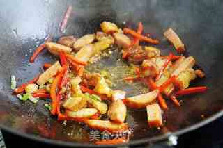 红苋菜炒肉的做法步骤:5