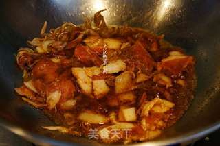 酸菜猪肉炖冻豆腐的做法步骤:6