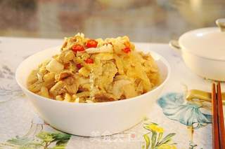 酸菜猪肉炖冻豆腐的做法步骤:11