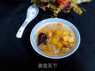 南瓜栗子银耳羹的做法步骤:12