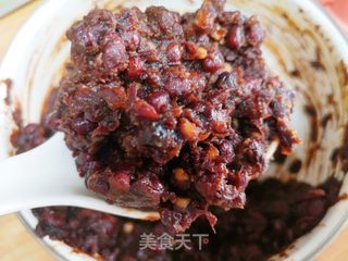 红豆花卷的做法步骤:2