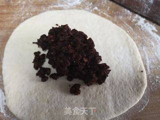 红豆花卷的做法步骤:5