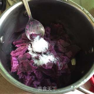 水晶紫薯汤圆的做法步骤:3