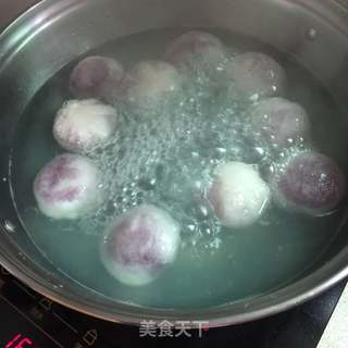 水晶紫薯汤圆的做法步骤:12