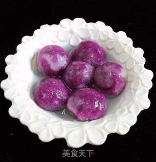 水晶紫薯汤圆的做法步骤:13