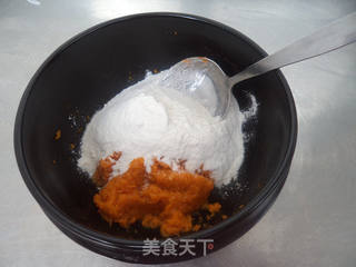 豆沙馅南瓜汤圆的做法步骤:5