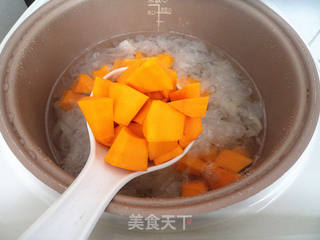 银耳南瓜羹的做法步骤:6