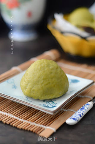 翡翠豆沙包的做法步骤:10